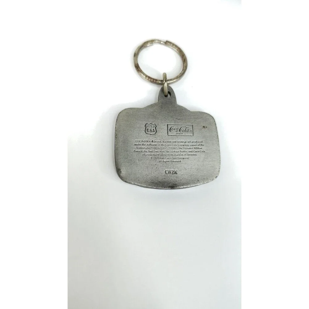 Vintage 1997 Always Coca Cola Since 1886 Coke Bottle Keychain, Metal Key Chain